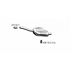 341134 ERNST Глушитель выхлопных газов конечный