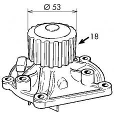 VKPC 87607 SKF Водяной насос