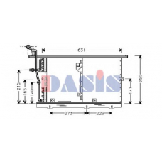 122009N AKS DASIS Конденсатор, кондиционер