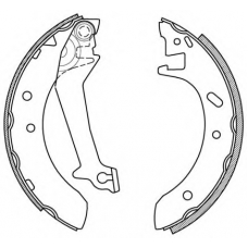 BSA2170.00 OPEN PARTS Комплект тормозных колодок