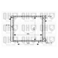 QER1883 QUINTON HAZELL Радиатор, охлаждение двигателя