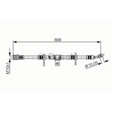 1 987 481 272 BOSCH Тормозной шланг