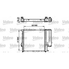 732198 VALEO Радиатор, охлаждение двигателя