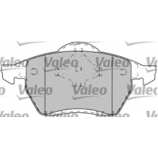 598401 VALEO Комплект тормозных колодок, дисковый тормоз