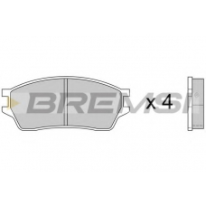 BP2391 BREMSI Комплект тормозных колодок, дисковый тормоз