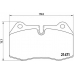 P 06 018 BREMBO Комплект тормозных колодок, дисковый тормоз