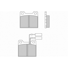 12-0224 E.T.F. Комплект тормозных колодок, дисковый тормоз
