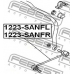 1223-SANFR FEBEST Тяга / стойка, стабилизатор