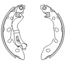 Z4249.00 WOKING Комплект тормозных колодок