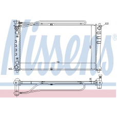 66641 NISSENS Радиатор, охлаждение двигателя