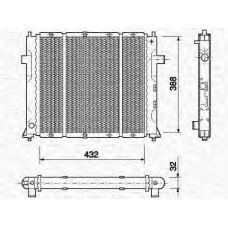 350213762000 MAGNETI MARELLI Радиатор, охлаждение двигателя