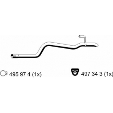 186599 ERNST Труба выхлопного газа