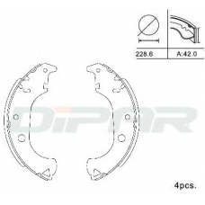 DPB1024 DITAS Комплект тормозных колодок