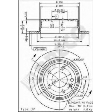 BS 7452 BRECO Тормозной диск