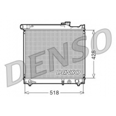 DRM47012 DENSO Радиатор, охлаждение двигателя