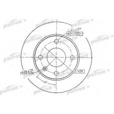 PBD1652 PATRON Тормозной диск