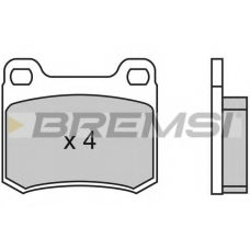 BP2314 BREMSI Комплект тормозных колодок, дисковый тормоз