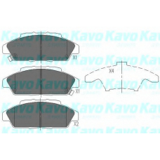 KBP-2025 KAVO PARTS Комплект тормозных колодок, дисковый тормоз