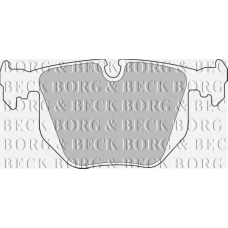 BBP1562 BORG & BECK Комплект тормозных колодок, дисковый тормоз