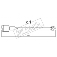 SU.074 fri.tech. Сигнализатор, износ тормозных колодок