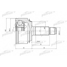 PCV2124 PATRON Шарнирный комплект, приводной вал