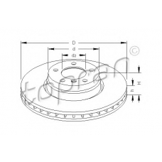 501 711 TOPRAN Тормозной диск