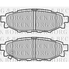 BBP2004 BORG & BECK Комплект тормозных колодок, дисковый тормоз