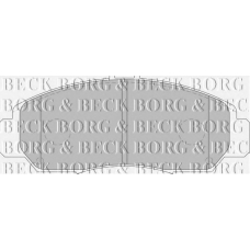 BBP1741 BORG & BECK Комплект тормозных колодок, дисковый тормоз