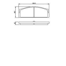 0 986 460 741 BOSCH Комплект тормозных колодок, дисковый тормоз