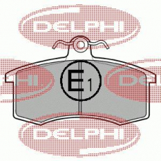 LP551 DELPHI Комплект тормозных колодок, дисковый тормоз
