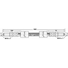 FBH6166 FIRST LINE Тормозной шланг