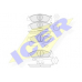 141237 ICER Комплект тормозных колодок, дисковый тормоз
