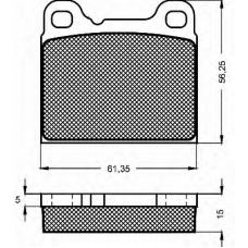 10479 BSF Комплект тормозных колодок, дисковый тормоз