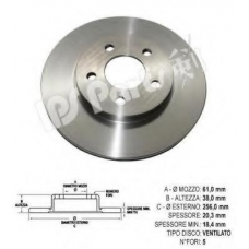 IBT-1995 IPS Parts Тормозной диск