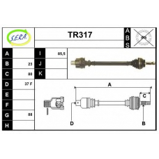 TR317 SERA Приводной вал