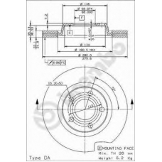 BS 8285 BRECO Тормозной диск