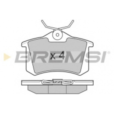BP3004 BREMSI Комплект тормозных колодок, дисковый тормоз