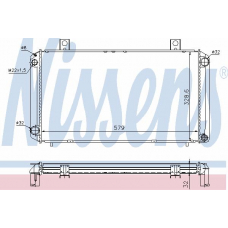 64059A NISSENS Радиатор, охлаждение двигателя
