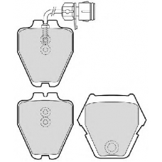 FDB1710 FERODO Комплект тормозных колодок, дисковый тормоз