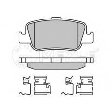 025 246 6415/W MEYLE Комплект тормозных колодок, дисковый тормоз