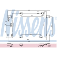 940578 NISSENS Конденсатор, кондиционер