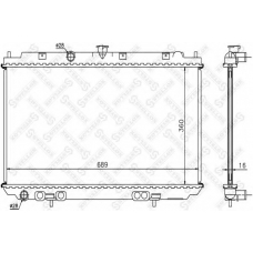 10-26581-SX STELLOX Радиатор, охлаждение двигателя