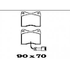 BL1019A2 FTE Комплект тормозных колодок, дисковый тормоз
