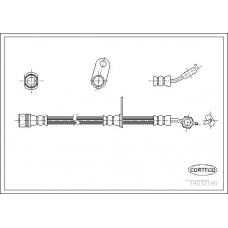 19032190 CORTECO Тормозной шланг