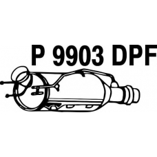 P9903DPF FENNO Сажевый / частичный фильтр, система выхлопа ОГ