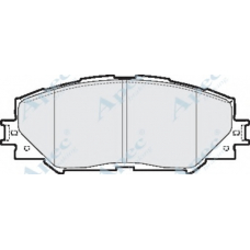 PAD1593 APEC Комплект тормозных колодок, дисковый тормоз