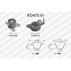 KD473.01 SNR Комплект ремня грм