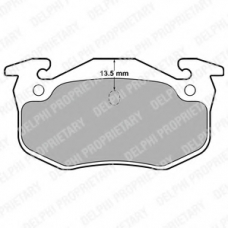 LP1778 DELPHI Комплект тормозных колодок, дисковый тормоз