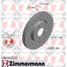 430.2623.52 ZIMMERMANN Тормозной диск