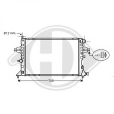 8180506 DIEDERICHS Радиатор, охлаждение двигателя